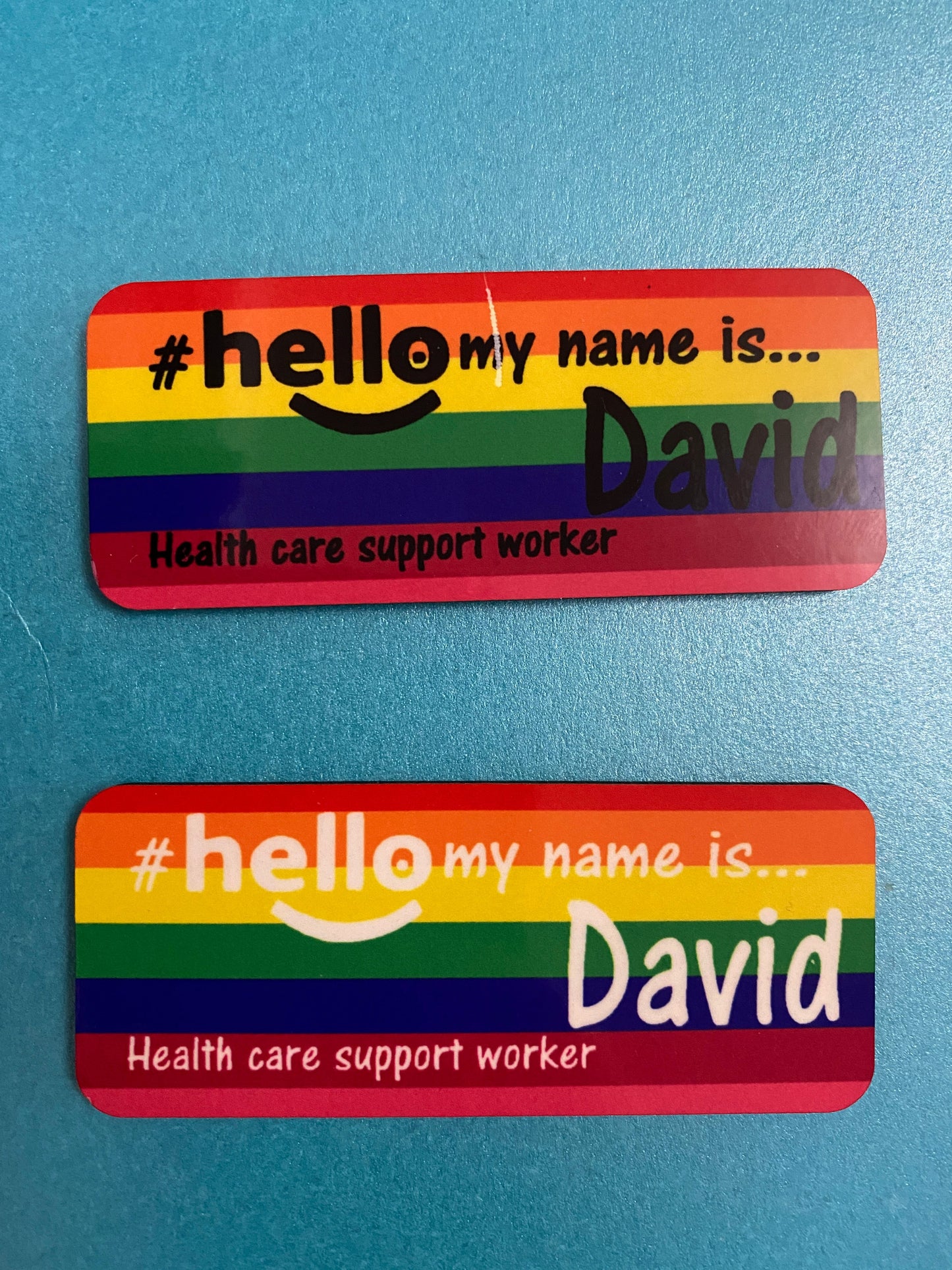 Full Rainbow Stripes # hello my name is ...