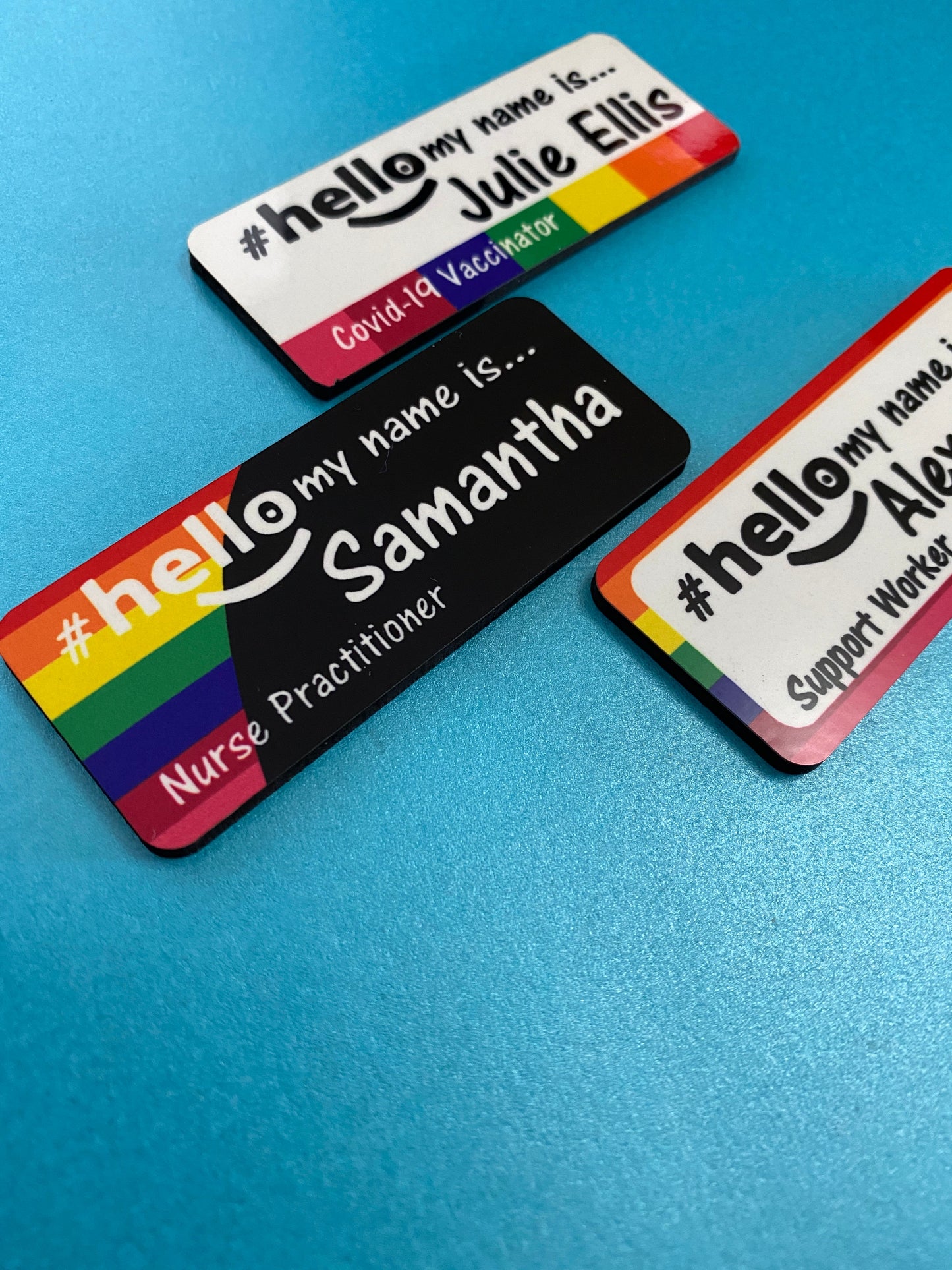 Rainbow Block designs # hello my name is...