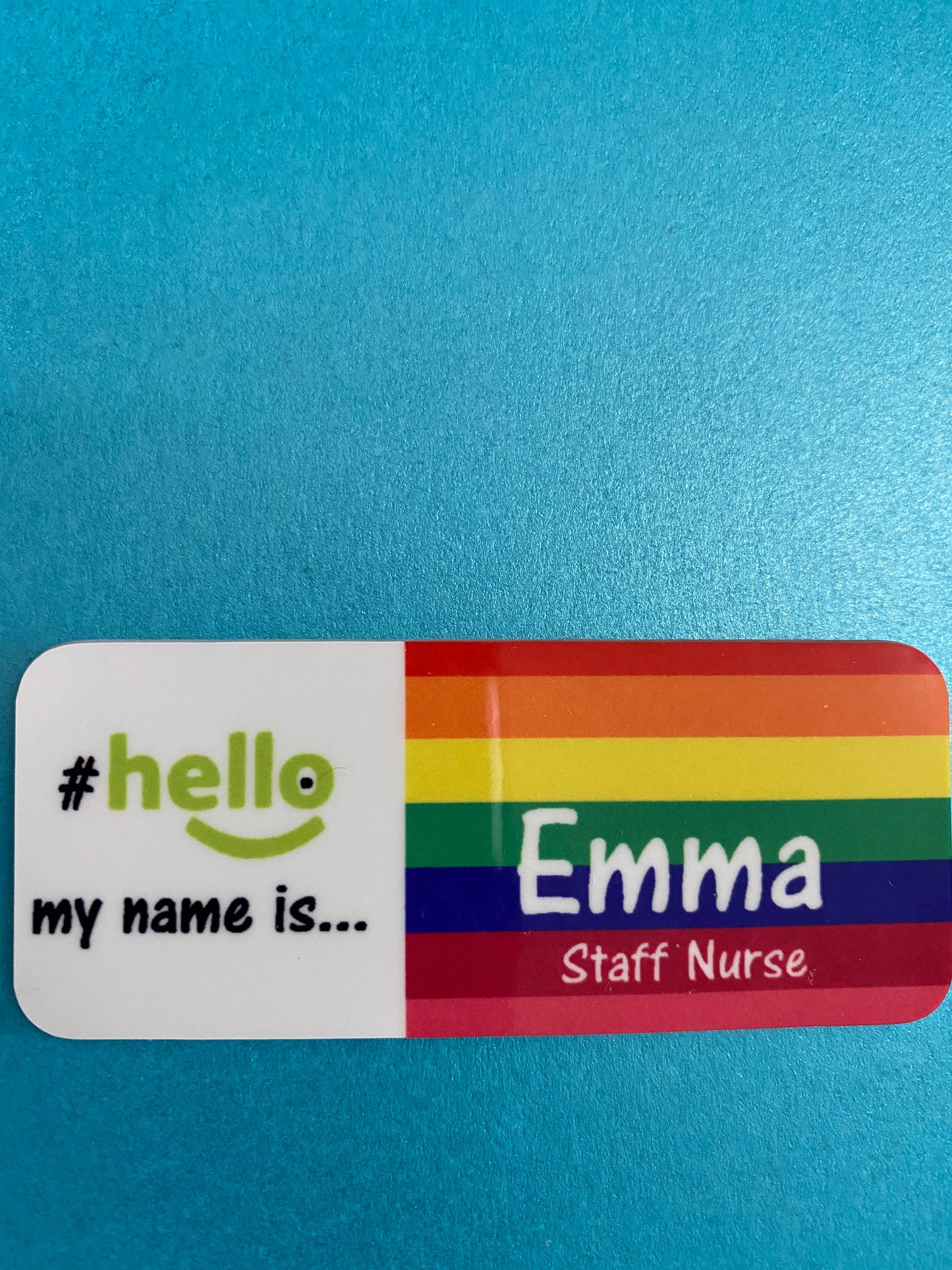 Block Colour name badges # hello my name is...
