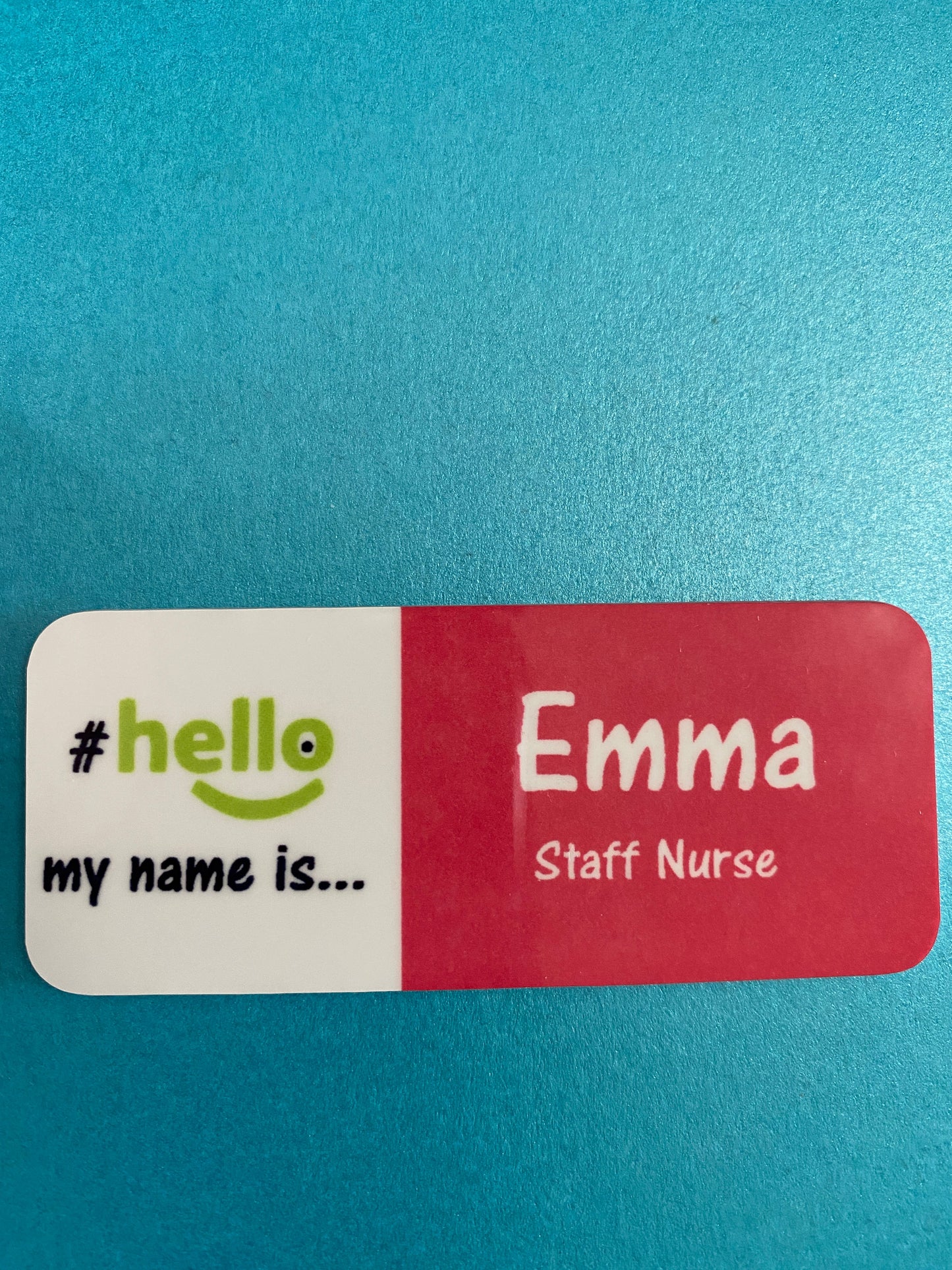 Block Colour name badges # hello my name is...