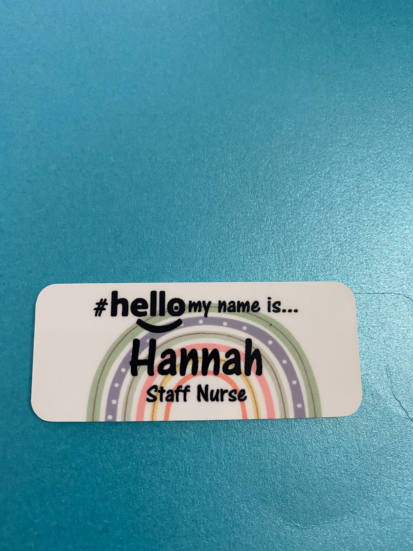 Full Rainbow name Badge # hello my name is...