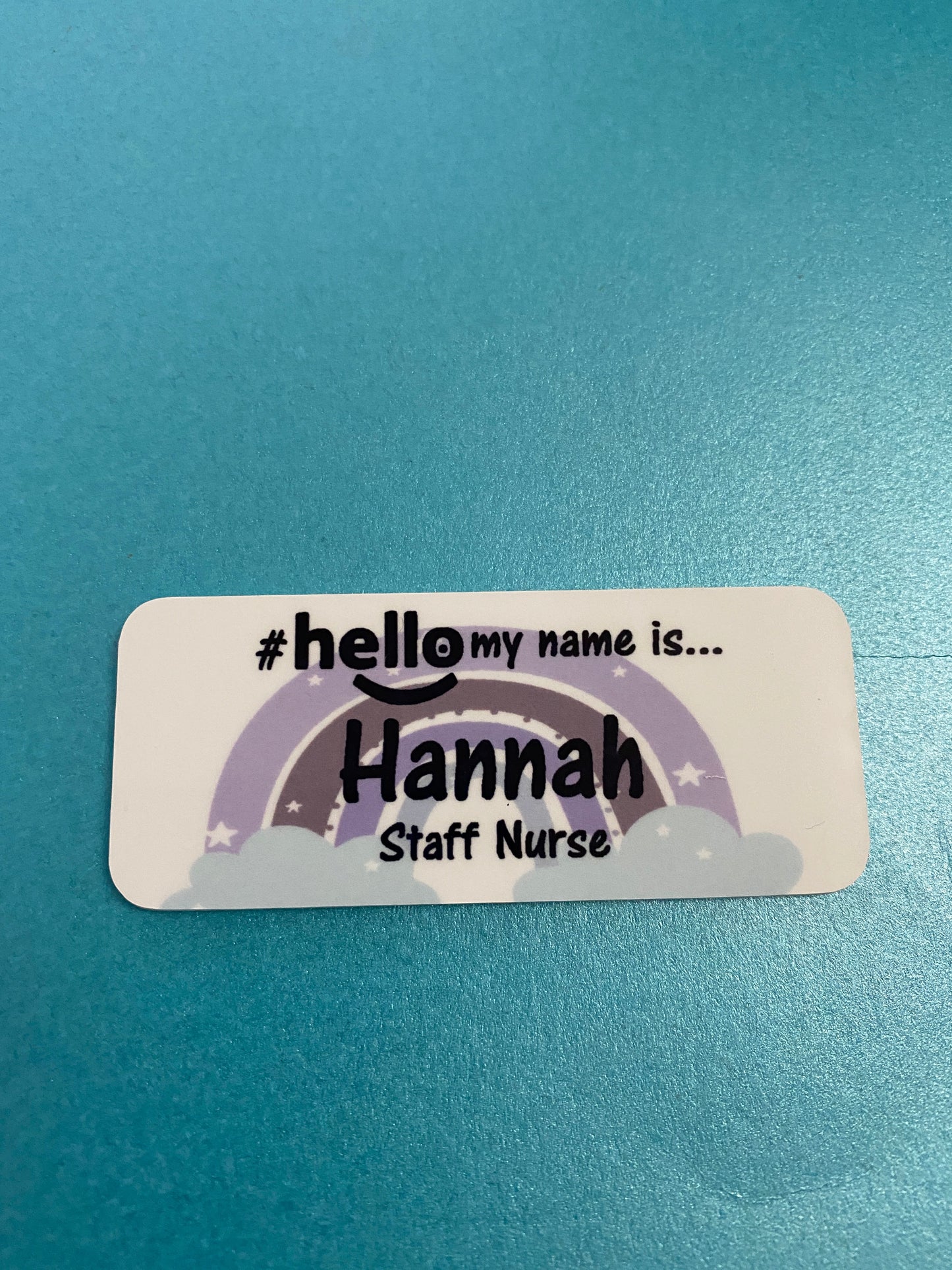 Full Rainbow name Badge # hello my name is...