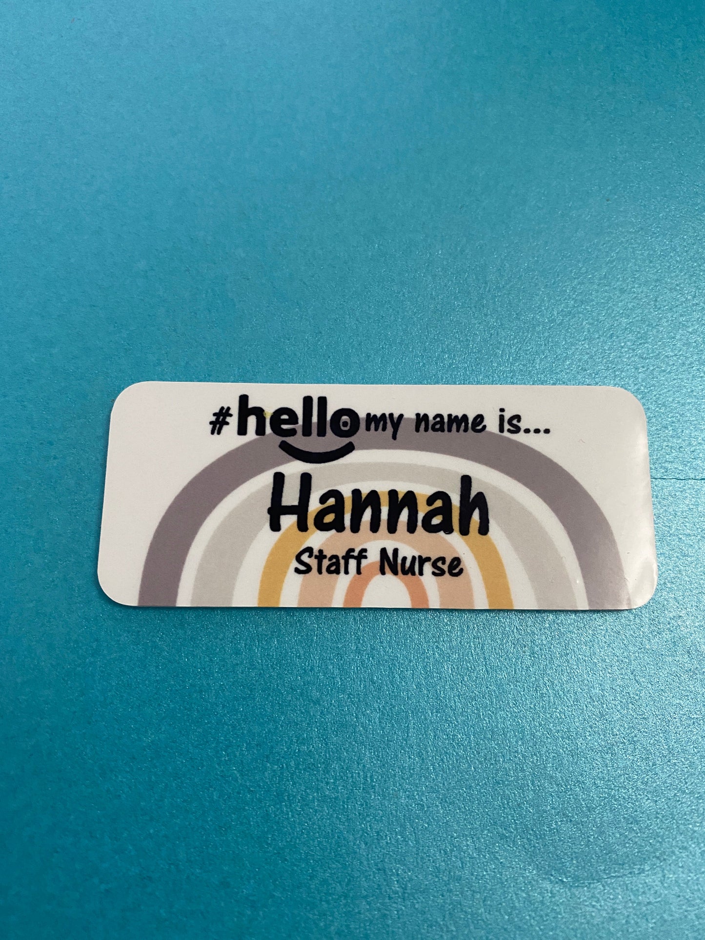 Full Rainbow name Badge # hello my name is...
