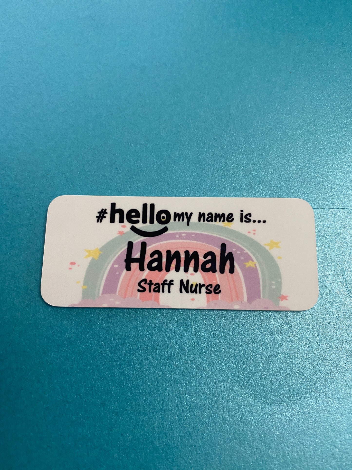 Full Rainbow name Badge # hello my name is...