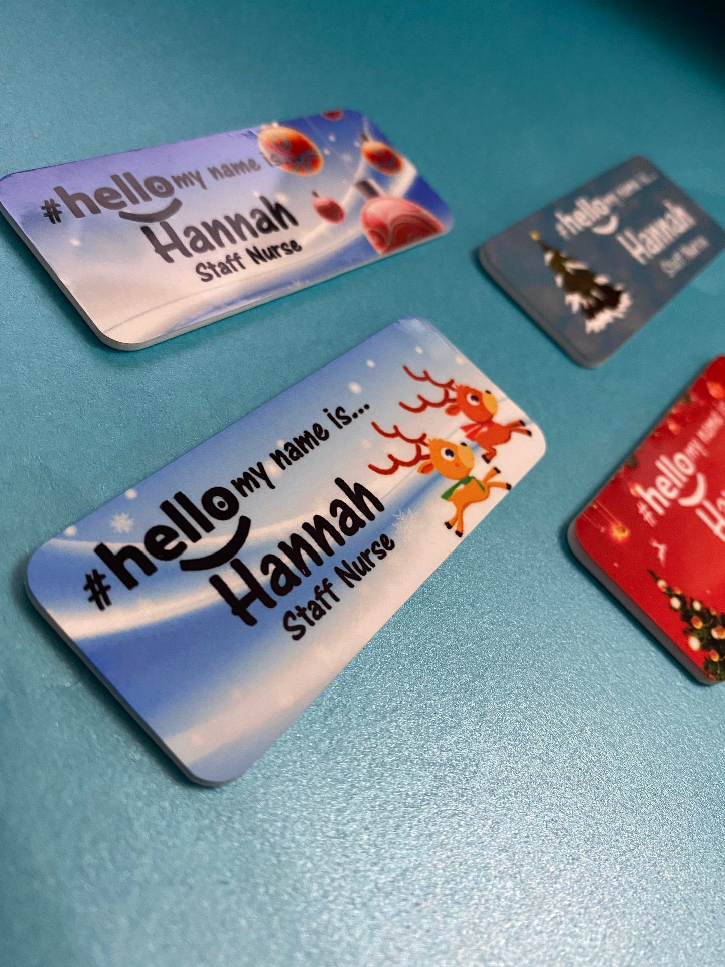 Christmas name badge # hello my name is...