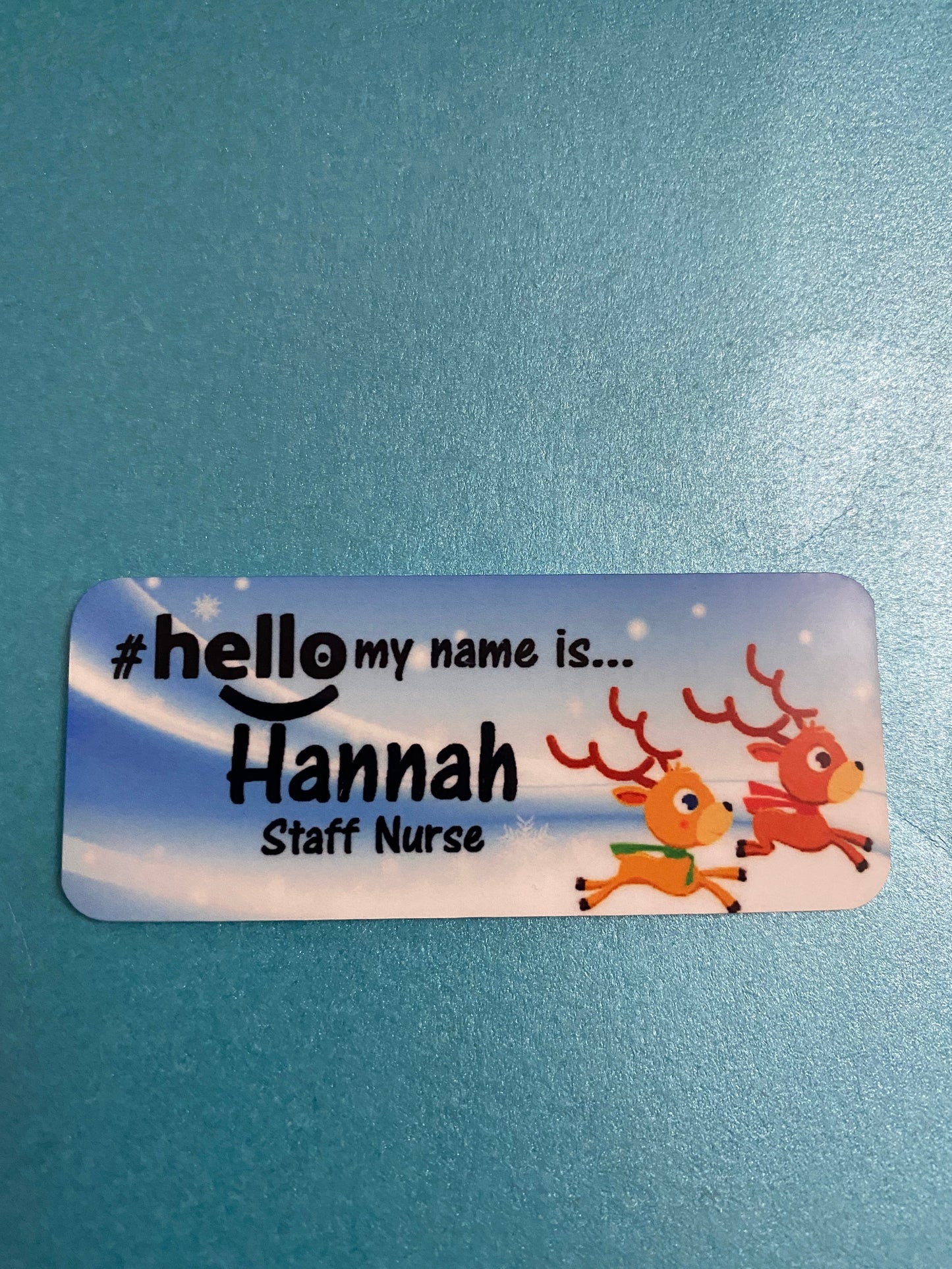 Christmas name badge # hello my name is...