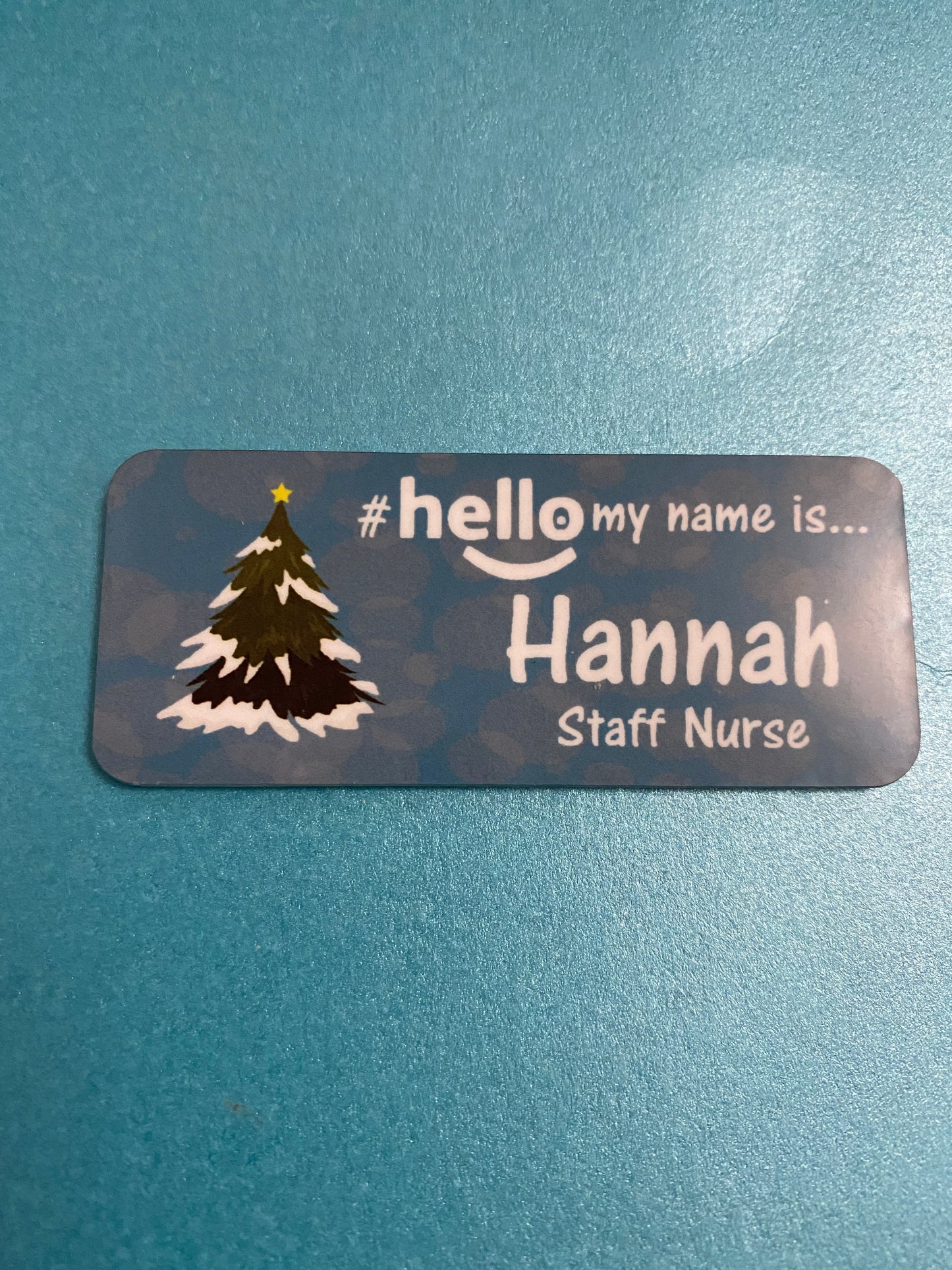 Christmas name badge # hello my name is...