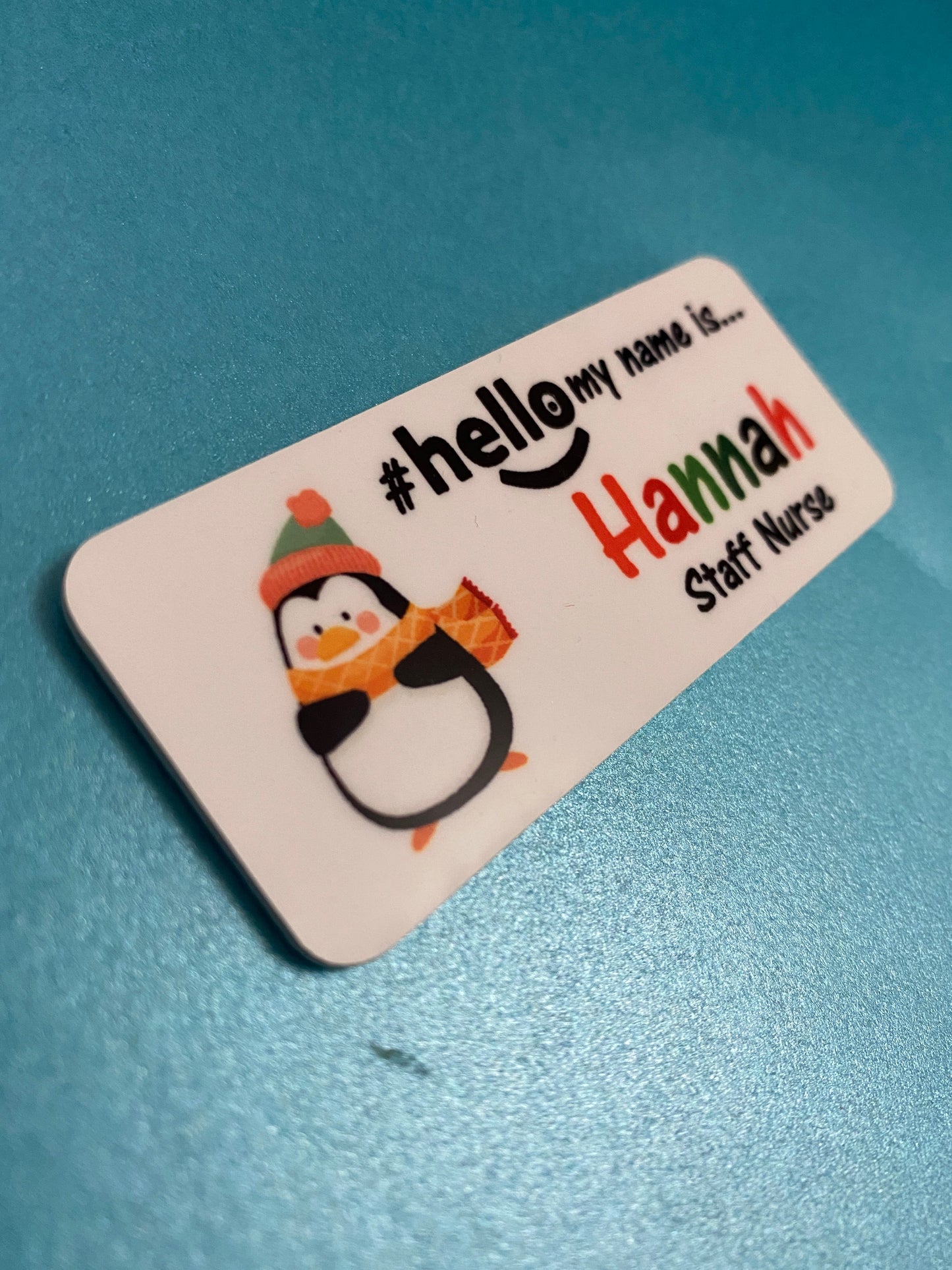 Christmas name badge # hello my name is...