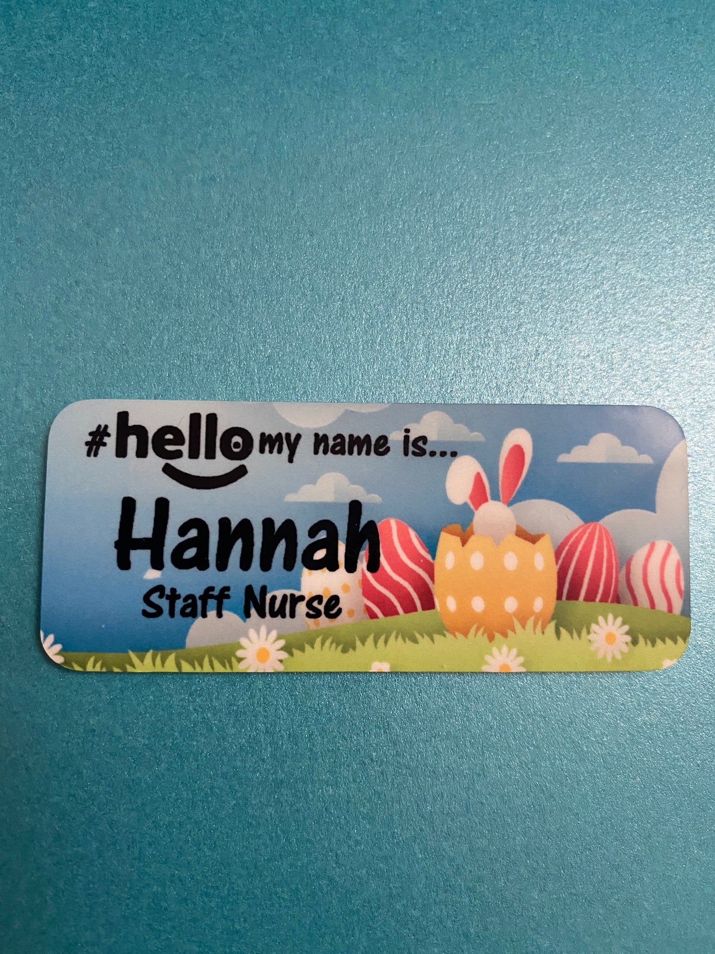 Easter name badge # hello my name is...