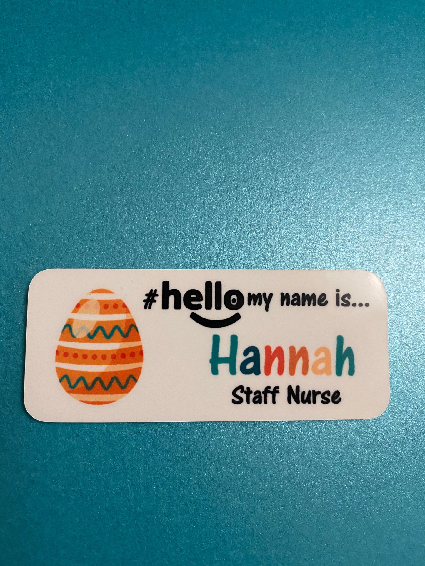 Easter name badge # hello my name is...