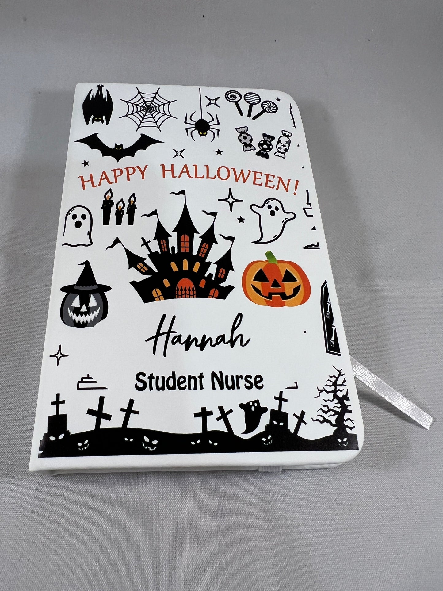 Halloween A6 Nursing/medical notebook. Pocket sized so ideal for placements. Nurse, midwife, doctor, medical staff