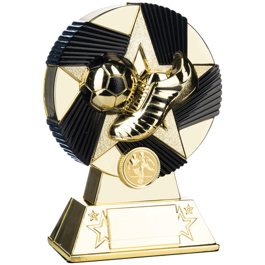 Two Tone Boot and Ball in Bright Gold and Black 160mm