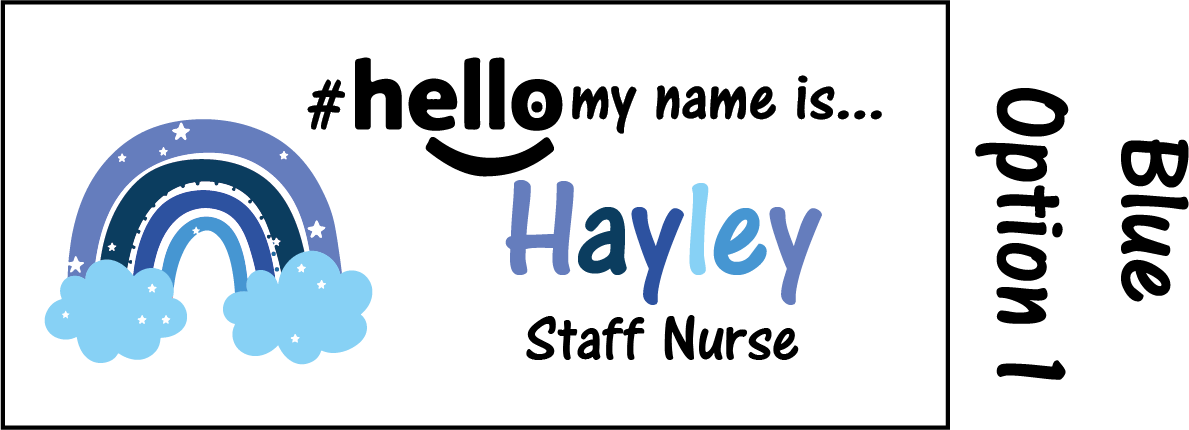 Rainbow name badges # hello my name is...
