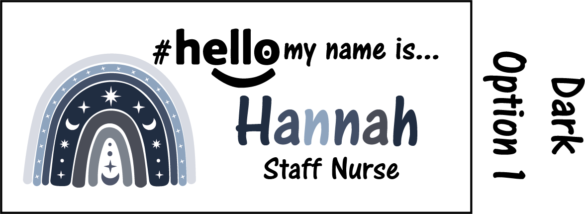 Rainbow name badges # hello my name is...