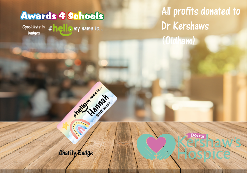 Dr Kershaws Charity Badge  # hello my name is ...
