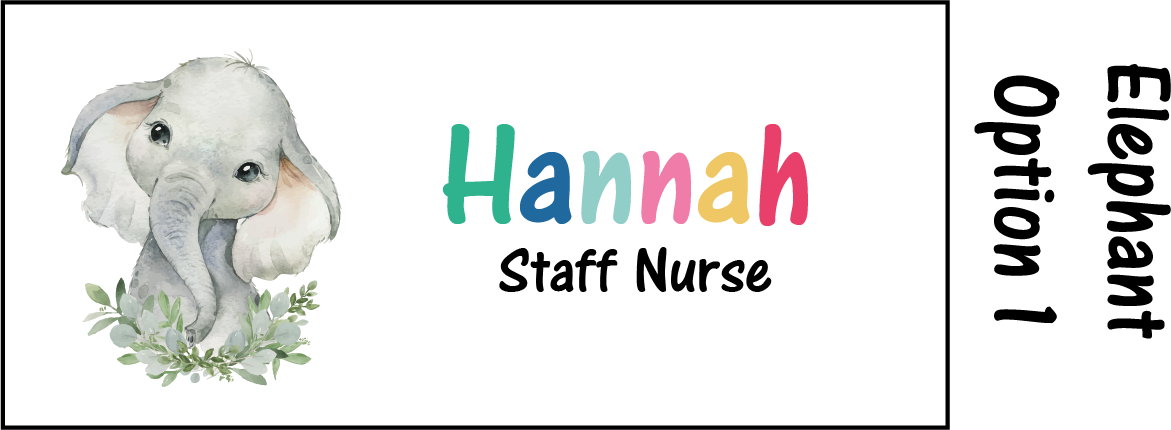 Animal Name Badge