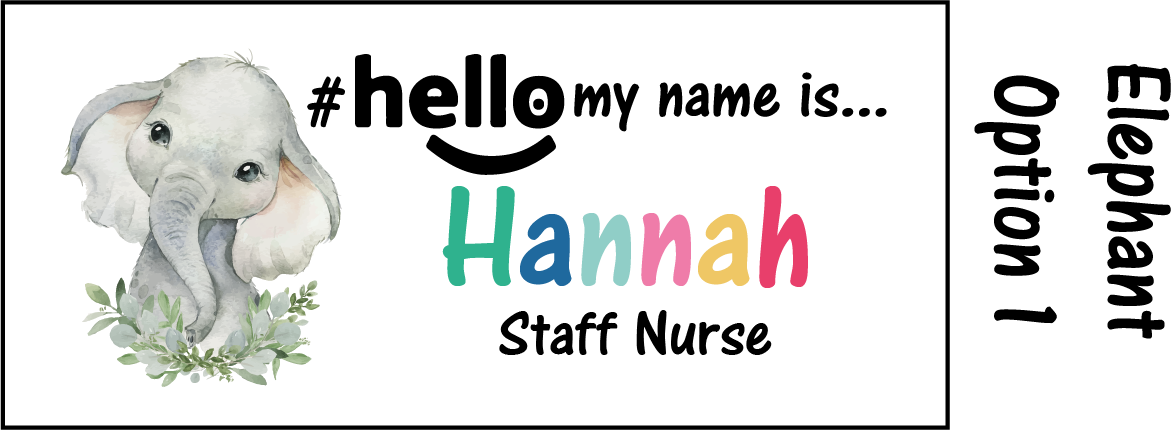 Animal Name Badge #hello my name is...