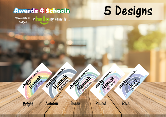 Full Rainbow name Badge # hello my name is...
