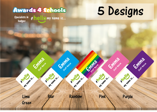 Block Colour name badges # hello my name is...