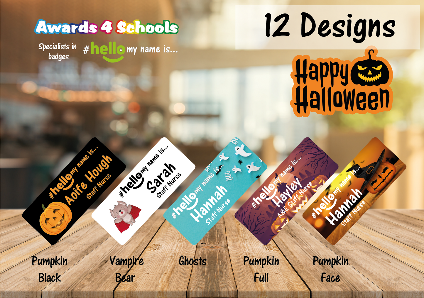 Halloween name badge # hello my name is...