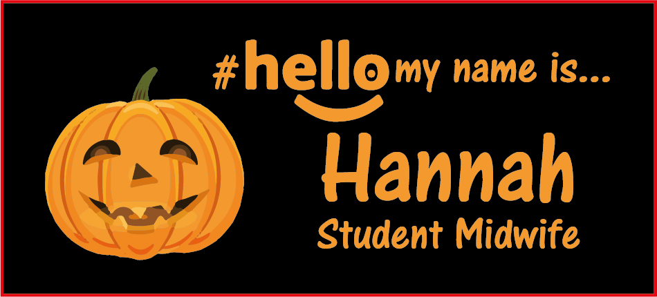 Halloween name badge # hello my name is...