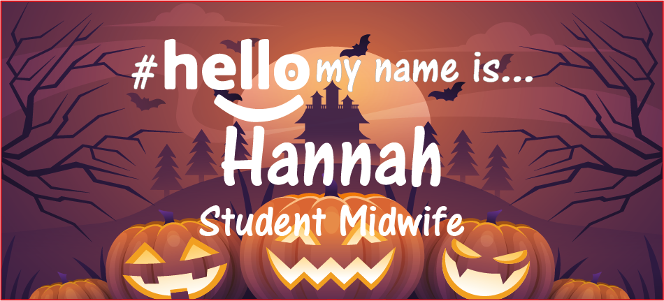 Halloween name badge # hello my name is...