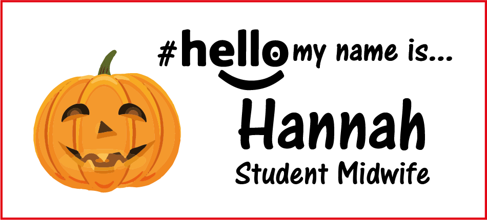 Halloween name badge # hello my name is...
