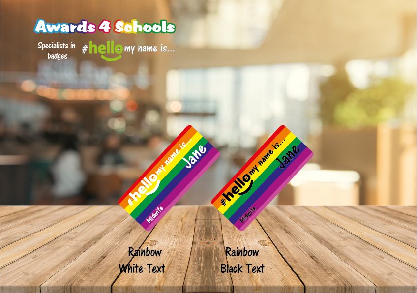 Full Rainbow Stripes # hello my name is ...