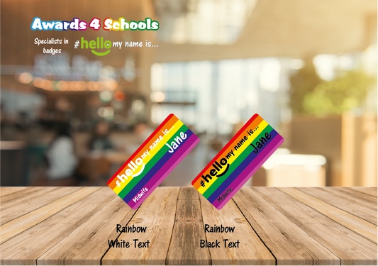 Full Rainbow Stripes # hello my name is ...