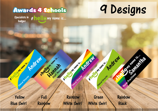Rainbow Block designs # hello my name is...