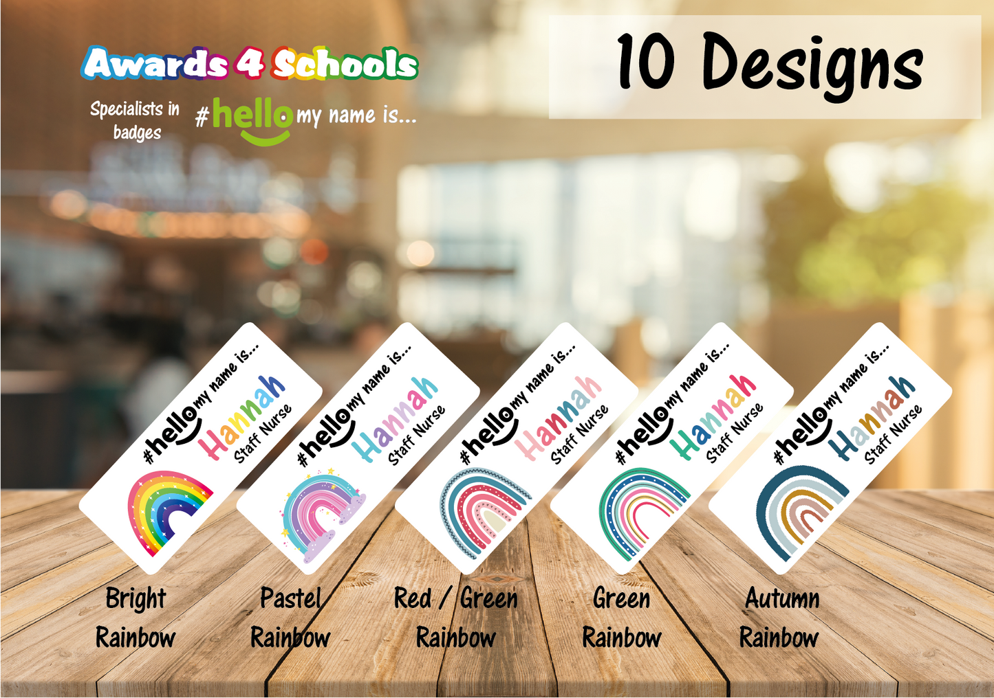 Rainbow name badges # hello my name is...