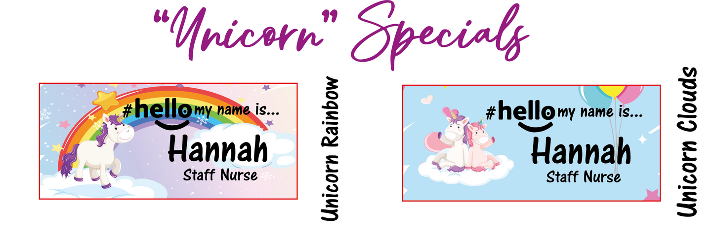 Unicorn Specials # hello my name is ...