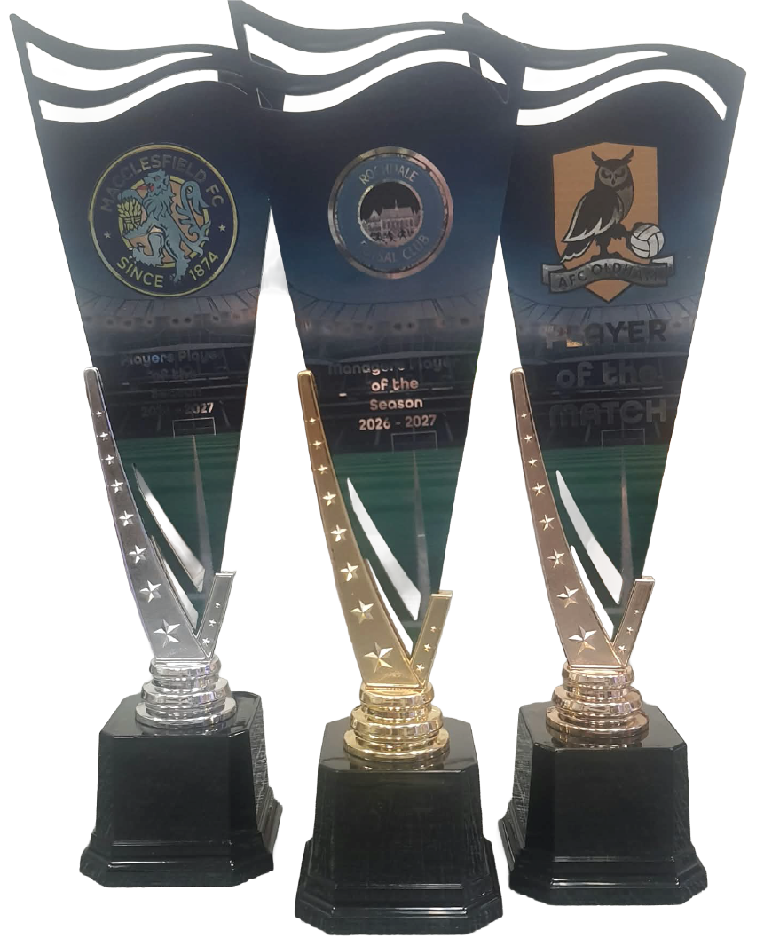 V Star Personalised Metal Insert Trophies