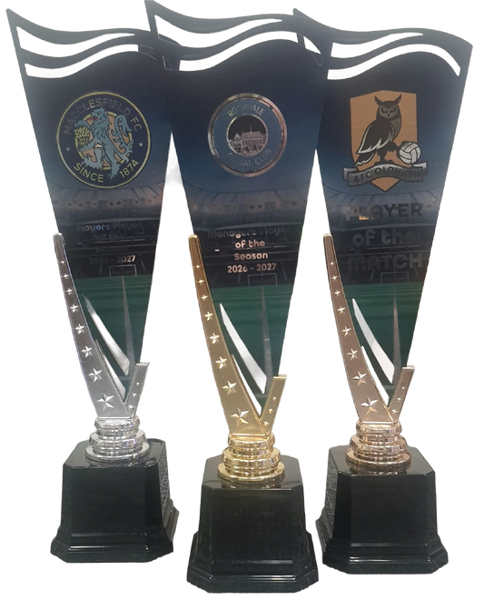 V Star Personalised Metal Insert Trophies