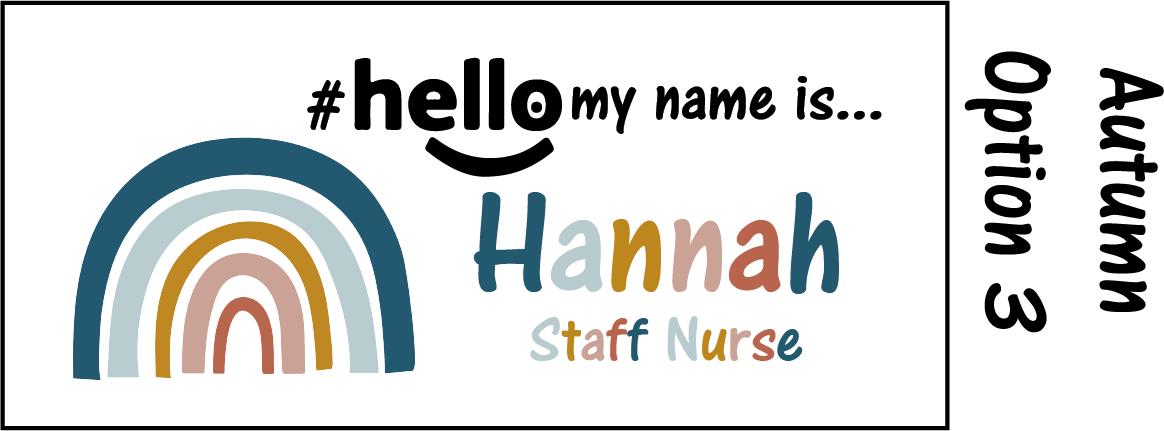 Rainbow name badges # hello my name is...